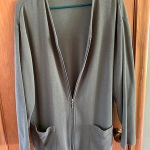 Sage green jacket top